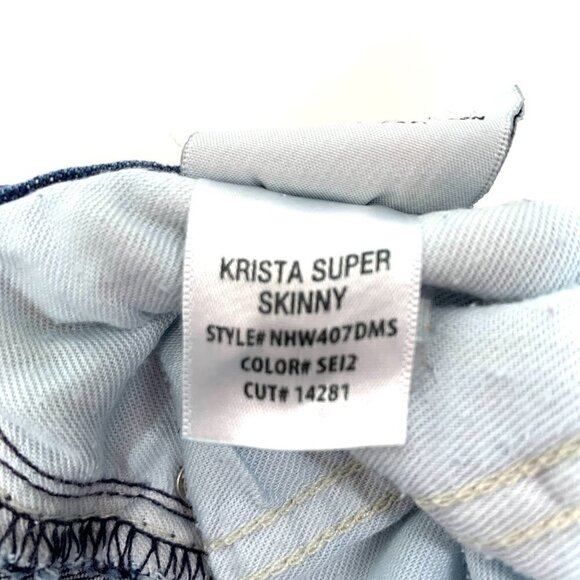 Hudson Krista Super Skinny Blue Jeans - Light Wash, Low Rise Size 26 - Picture 6 of 10